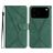 Mobigear Stitch Housse iPhone 17 Pro Etui Porte-Monnaie - Vert