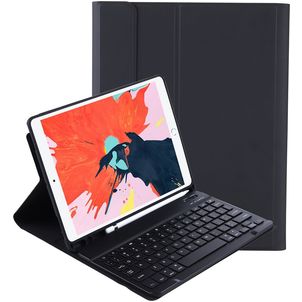 Mobigear Keys iPad Air 4 (2020) Étui avec clavier Bluetooth QWERTY + Porte-stylet - Noir