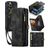 Caseme 008 Housse iPhone 12 Pro Max Etui avec Coque Détachable Porte-Monnaie - Noir