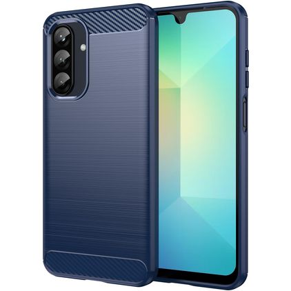 Mobigear Brushed Slim Coque Samsung Galaxy A26 Coque arrière en TPU Souple - Bleu