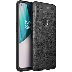 Mobigear Luxury Coque OnePlus Nord N100 Coque arrière en TPU Souple - Noir