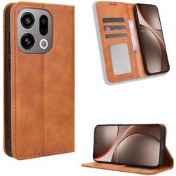 Mobigear Sensation Housse OPPO Find X9 Etui Porte-Monnaie - Marron