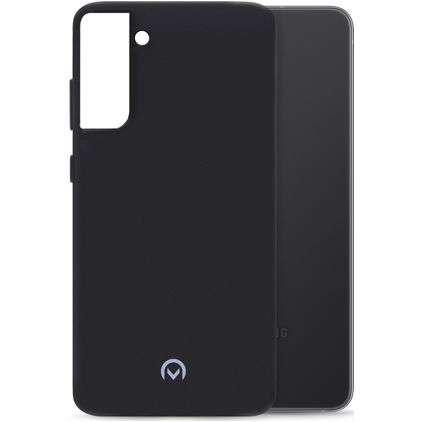Mobilize Rubber Gelly Coque Samsung Galaxy S21 FE Coque arrière en TPU Souple - Matt Black
