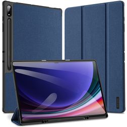 Mobigear Domo Coque Samsung Galaxy Tab S10 Ultra Etui + Porte-crayon - Bleu