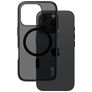 CARE by PanzerGlass Smokey iPhone 16 Pro MagSafe Plastique rigide Coque arrière - Transparent / Noir
