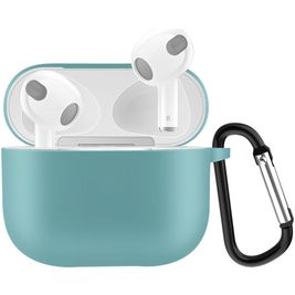 Mobigear Classic Coque Apple AirPods 3 Coque en Silicone Souple - Emerald Green