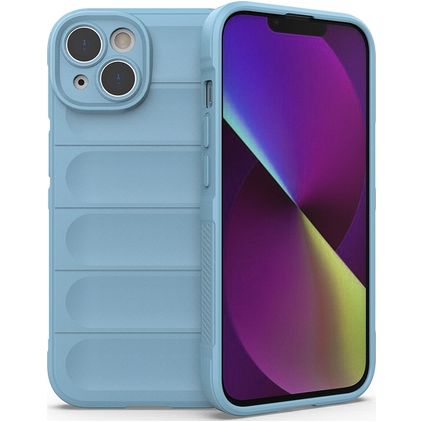 Mobigear Bumpy Coque iPhone 14 Coque arrière en TPU Souple - Bleu