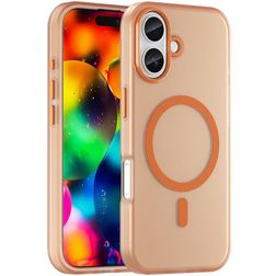 Mobigear Shockproof iPhone 17 MagSafe Plastique rigide Coque arrière - Orange