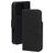 Mobiparts Wallet Housse iPhone 16 Pro MagSafe Etui en Cuir Véritable Porte-Monnaie - Noir