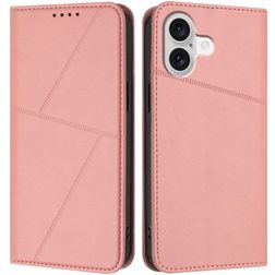 Mobigear Frosted Flip Housse iPhone 17 Etui Porte-Monnaie - Rose