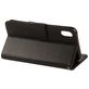 Mobigear Flowers Housse iPhone XR Etui Porte-Monnaie - Noir