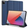 Dux Ducis Domo Coque iPad Pro 12.9 Pouces (2021) Etui + Porte-crayon - Bleu