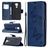 Mobigear Butterfly Housse Xiaomi Redmi Note 9 Etui Porte-Monnaie - Bleu