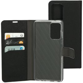 Mobiparts Saffiano Wallet Housse Samsung Galaxy A72 Etui Porte-Monnaie - Noir