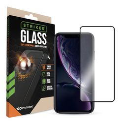 Striker Xtreme Impact iPhone XR Verre trempé Protection d'écran - Compatible Coque