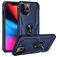 Mobigear Armor Ring Coque iPhone 14 Pro Max Coque arrière Rigide Anti-Chocs avec Anneau-Support - Bleu