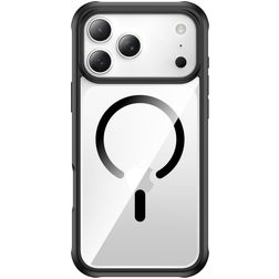 Valenta Full Cover Coque Transparente iPhone 17 Pro Max MagSafe Coque arrière en Verre trempé Anti-Chocs - Transparent