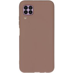 Mobigear Colors Coque Huawei P40 Lite Coque arrière en TPU Souple - Marron