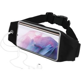 Mobiparts Comfort Fit Belt Brassard Téléphone Samsung Galaxy S21 Plus Ceinture Coque de Sport en Neoprène - Noir