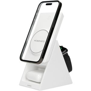 Mobiparts Triangle - Station de recharge 15W - Blanc