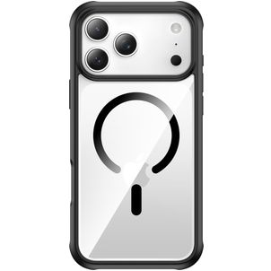 Valenta Full Cover Coque Transparente iPhone 17 Pro Max MagSafe Coque arrière en Verre trempé Anti-Chocs - Transparent