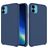 Mobigear Rubber Touch Coque iPhone 11 Coque arrière en Silicone - Bleu Marin
