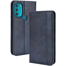 Mobigear Sensation Housse Motorola Moto G71 5G Etui Porte-Monnaie - Bleu