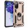 Mobigear Armor Ring Samsung Galaxy S20 FE Plastique rigide Coque arrière Antichoc avec bague de maintien - Or