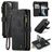 Caseme C30 Housse iPhone 14 Etui Porte-Monnaie - Noir