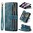 Caseme C30 Housse Samsung Galaxy Z Fold 4 Etui Porte-Monnaie - Bleu