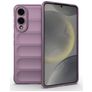 Mobigear Bumpy Coque Samsung Galaxy S25 Edge Coque arrière en TPU Souple - Violet