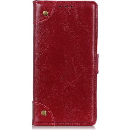 Mobigear Ranch Housse HONOR 8S Etui Porte-Monnaie - Bordeaux