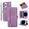 Mobigear Zipper iPhone 14 Pro Étui Portefeuille - Violet