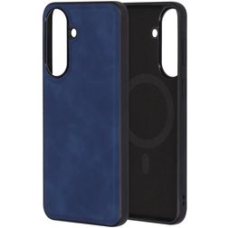 Mobiparts Classic Coque Samsung Galaxy A57 MagSafe Coque arrière en TPU,Similicuir - Sapphire Blue