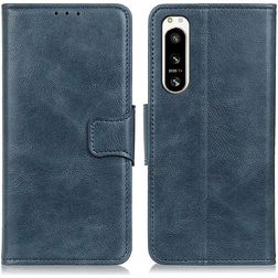 Mobigear Classy Housse Sony Xperia 5 IV Etui Porte-Monnaie - Bleu
