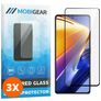 Mobigear Premium POCO F4 GT Verre trempé Protection d'écran - Compatible Coque - Noir (Lot de 3)