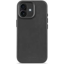 Decoded iPhone 17 Cuir véritable Coque arrière Antichoc - Noir