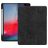 Mobigear Tri-Fold Gel Coque iPad Pro 12.9 Pouces (2018) Etui en TPU,Similicuir + Porte-crayon - Noir