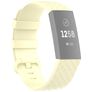 Mobigear Cross Bracelet Silicone Fitbit Charge 3 Fermeture boucle ardillon - Jaune