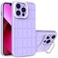 Mobigear Cube Coque iPhone 14 Coque arrière Rigide avec Support Amovible - Violet