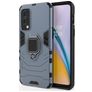 Mobigear Armor Ring Coque OnePlus Nord 2 Coque arrière Rigide Anti-Chocs avec Anneau-Support - Bleu