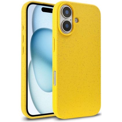 Mobigear Bio Coque iPhone 18 Coque arrière en Eco-Friendly - Jaune