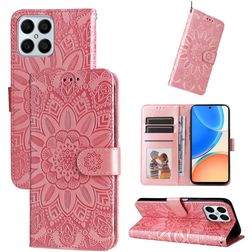 Mobigear Sunflower Housse HONOR X8 Etui Porte-Monnaie - Magenta