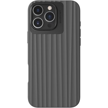 Nudient Bold Coque iPhone 16 Pro Max MagSafe Coque arrière Rigide - Storm Black