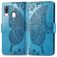 Mobigear Butterfly Housse Samsung Galaxy A40 Etui Porte-Monnaie - Bleu
