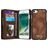Caseme 008 Housse iPhone 7 Etui avec Coque Détachable Porte-Monnaie - Marron