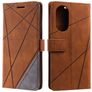 Mobigear Rhombus Housse OPPO Reno 8T 4G Etui Porte-Monnaie - Marron