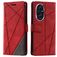 Mobigear Rhombus Housse HONOR 200 Etui Porte-Monnaie - Rouge