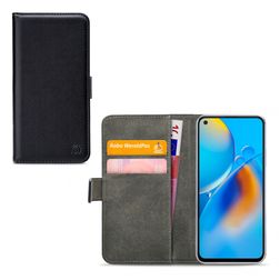 Mobilize Classic Gelly Wallet Housse OPPO A74 4G Etui Porte-Monnaie - Noir