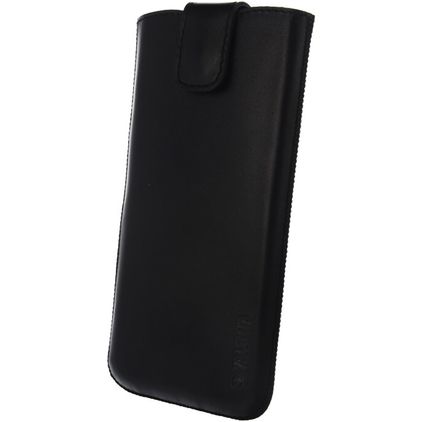Valenta Pocket UNI Pochette en Cuir Véritable - Etui à insérer - Poche téléphone - H140 x B72 - Noir